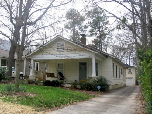 323 Fayetteville Road. Credit: 2009 Citywide Historic Resources Survey.