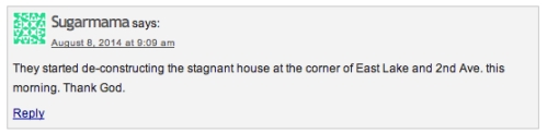 Comment posted to Decatur Metro, Aug. 8, 2014. Screen capture Aug. 11, 2014. Credit: Decatur Metro.