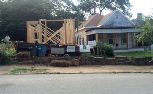Randolph Street construction site, Atlanta. June 2014.
